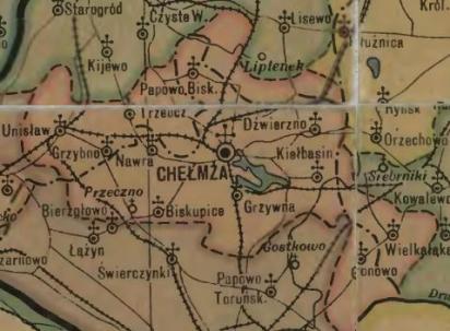 Dekanat Chelmza - Mapa 1928 r.JPG